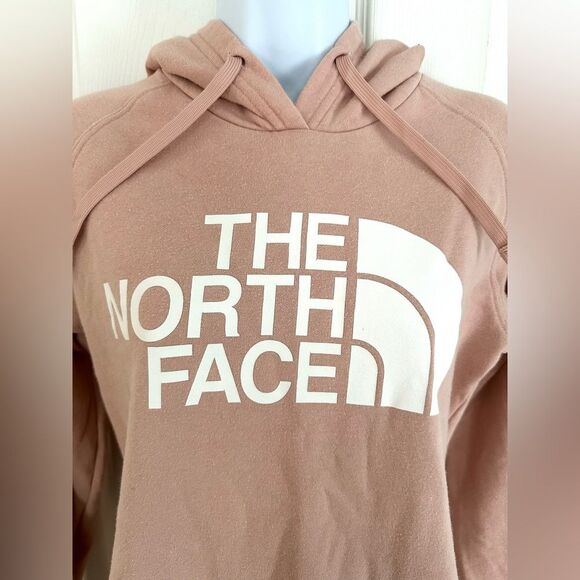 The North Face Hoodie Sweatshirt Pullover Logo Blush Pink Womens Small - Picture 4 of 10